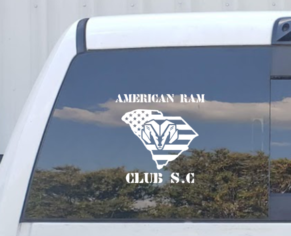 South Carolina Ram Club (ARCSC) State Outline Medium