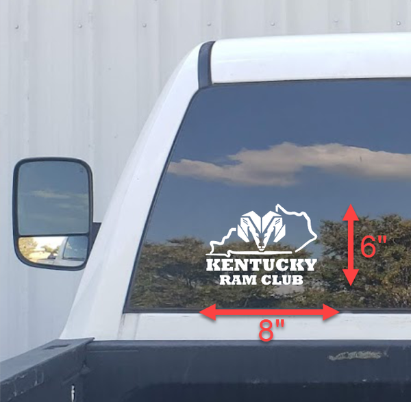 Kentucky Ram Club (ARCKY) Rambot Rear Decal