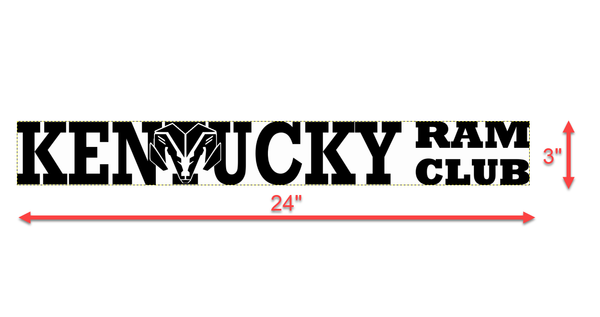 Kentucky Ram Club (ARCKY) Pillar Decal