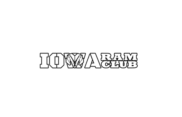 Iowa Ram Club (ARCIA) Border Only Pillar Style Decal 2