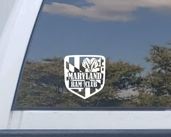 Maryland Ram Club (ARCMD) State Decal