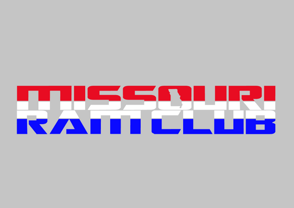 Missouri Ram Club Red White and Blue Pillar