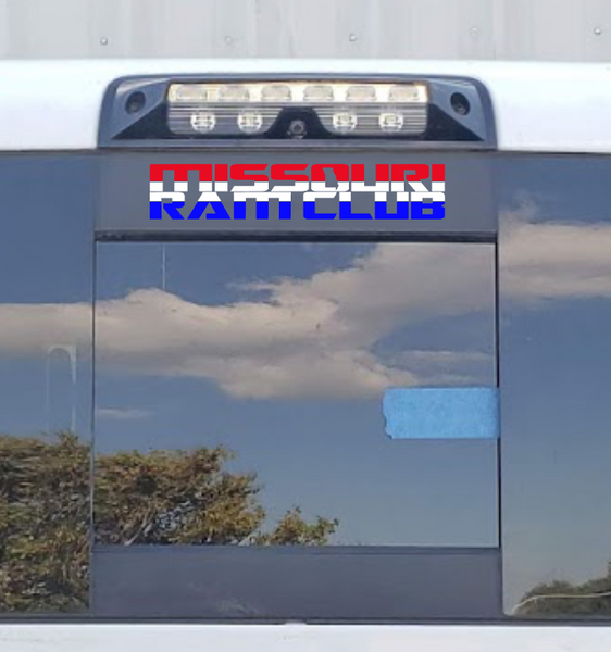 Missouri Ram Club Red White and Blue- 3rd Brake Light