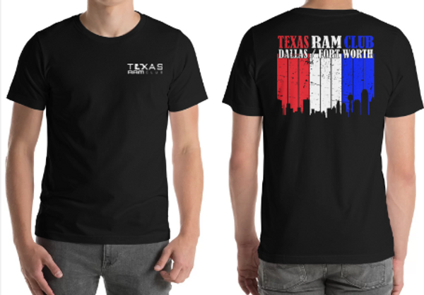 TRC-DFW Skyline Unisex T-Shirt (Front & Back)