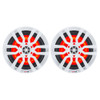DS18 HYDRO 6.5" 2-Way Marine Speakers w\/RGB LED Lights 300W - White [NXL-6]