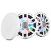 DS18 8" 2-Way Coaxial Marine Speakers w\/Digital LED Lights  Bullet Tweeter - White - 175W, 4-Ohm [NXL-IQ8\/WH]
