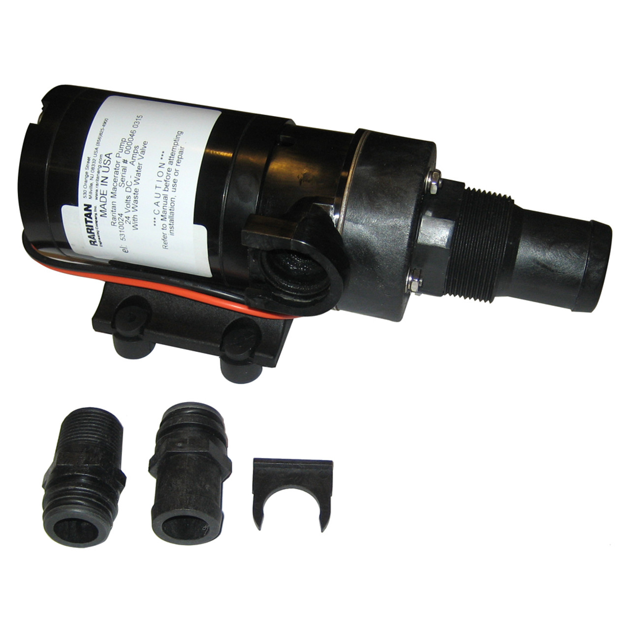 Raritan Macerator Pump - 24VDC w\/Barb Adapter [5310024]