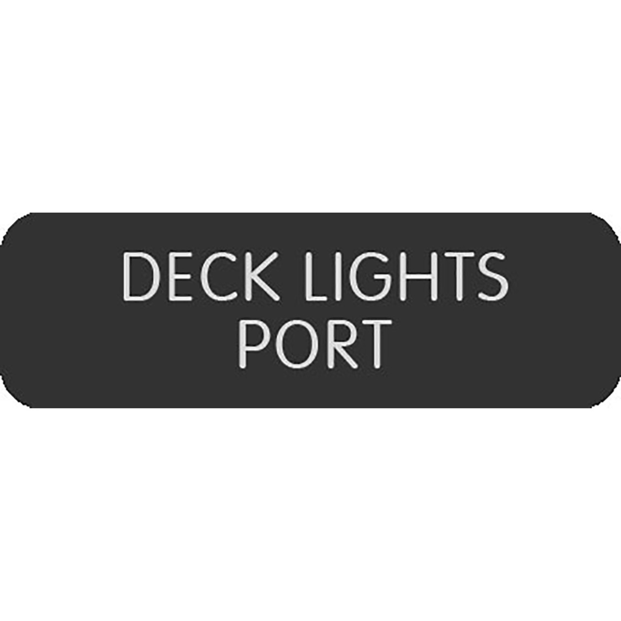 Blue Sea Large Format Label - "Deck Lights PORT" [8063-0127]