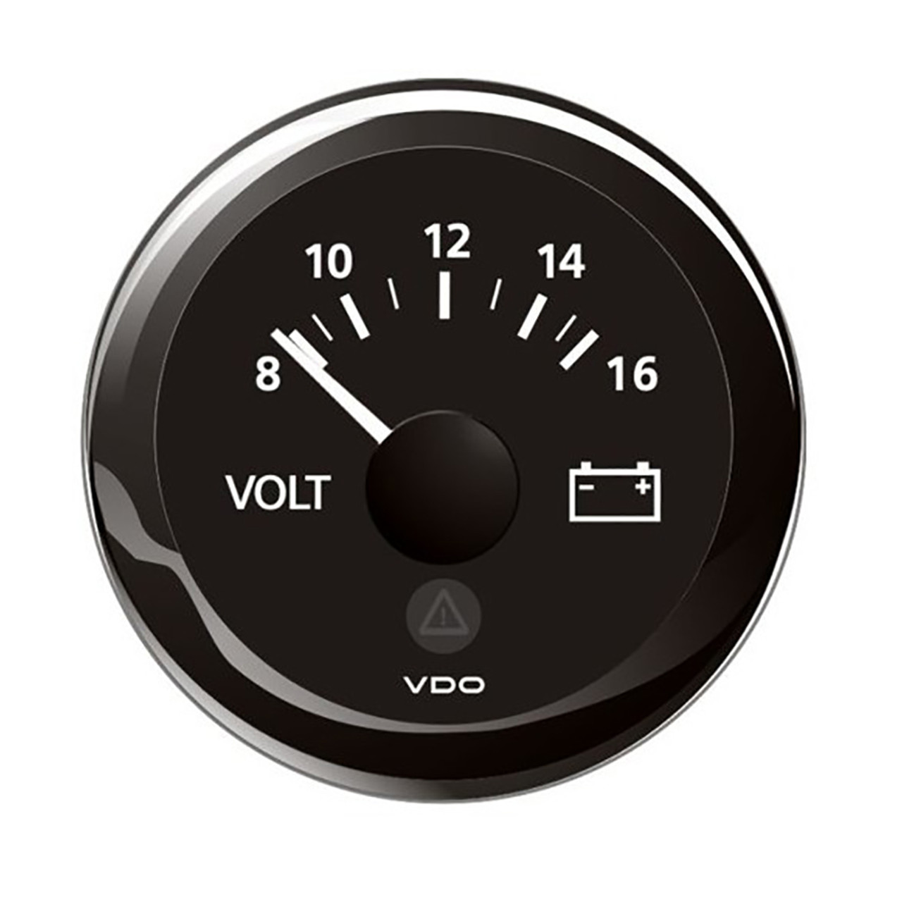 VDO Marine 2-1\/16" (52mm) ViewLine Voltmeter - 8-16V - Black Dial  Bezel [A2C59512545]
