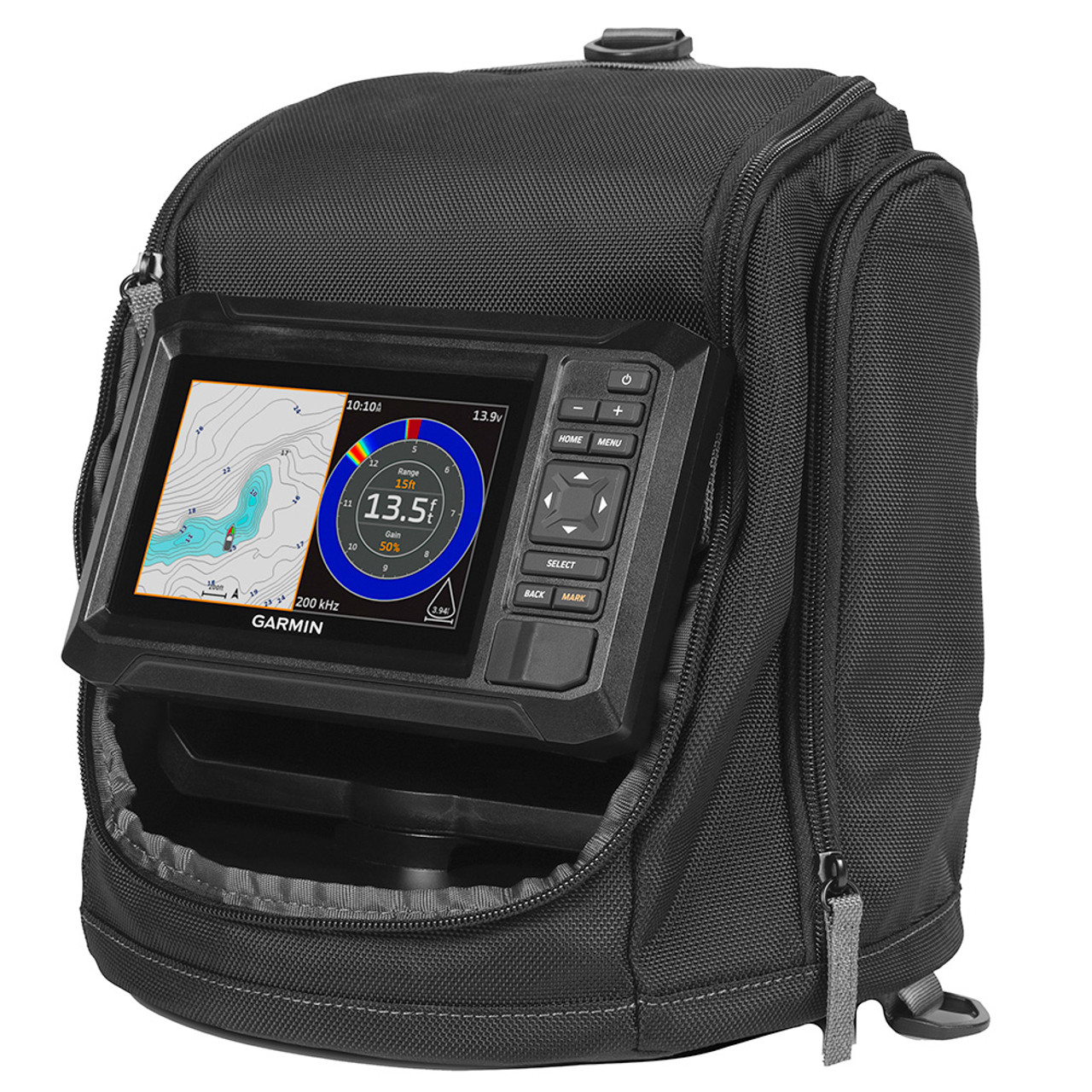 Garmin ECHOMAP UHD2 Keyed 5" cv Ice Fishing Bundle w\/ECHOMAP UHD2 53cv  Dual Beam-IF Transducer [010-02590-35]