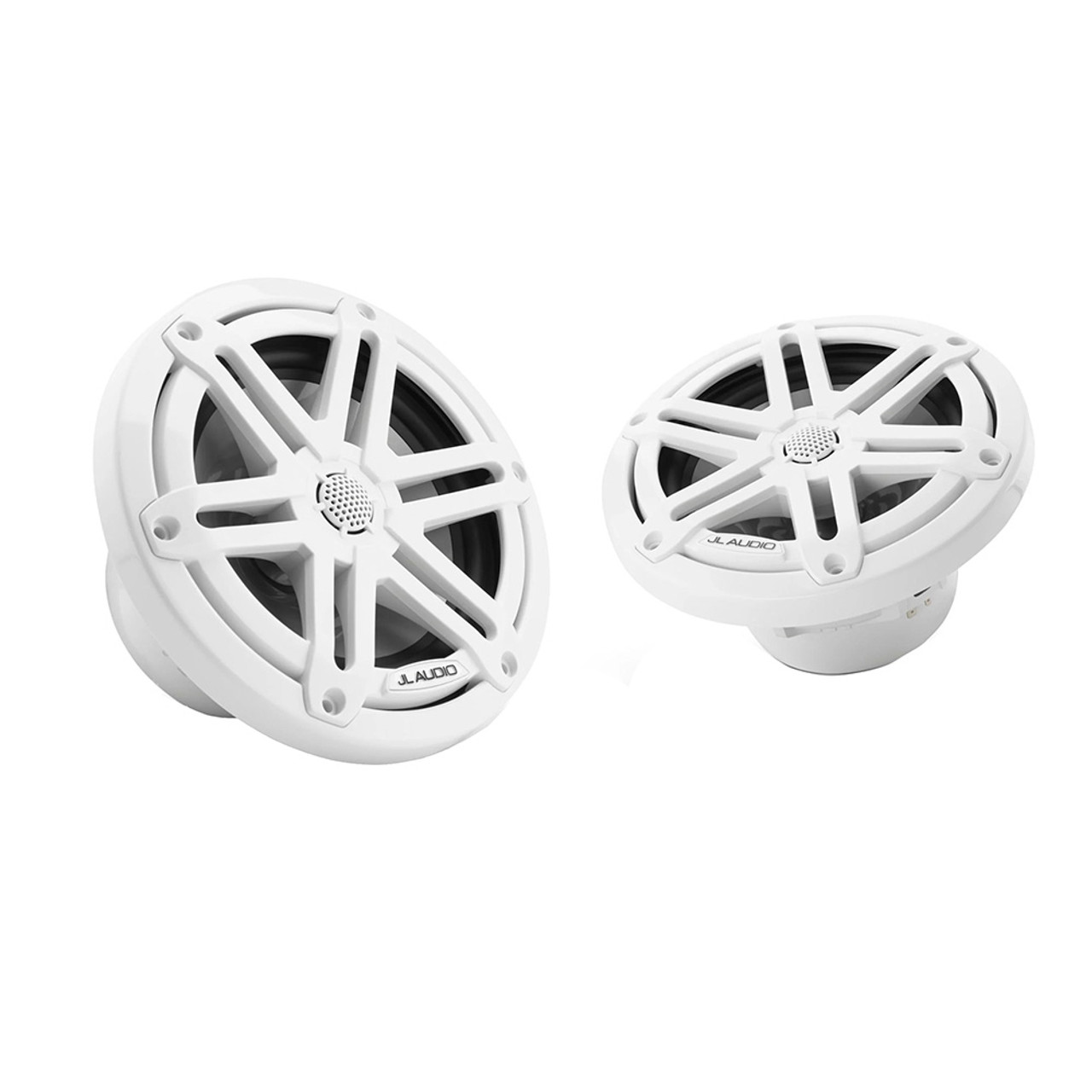 JL Audio M3 Series 6.5" Marine Coaxial Speakers w\/Gloss White Sport Grilles - M3-650X-S-Gw [010-03063-00]