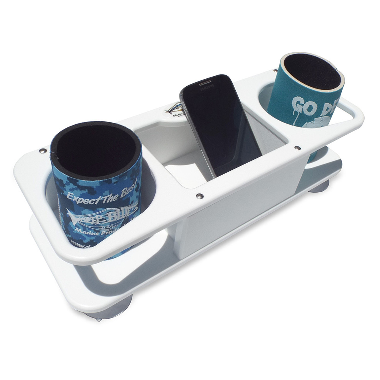 Deep Blue Marine MB-2 Double Cup Holder w\/Suction Cups [MB-2]