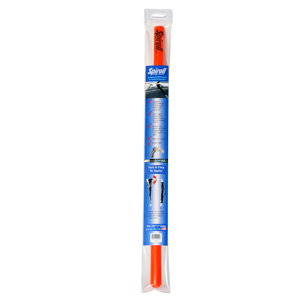 Spiroll Chafe Guard Orange for Lines up to 3\/4"-1" Diameter [SPL-24-O-CG]