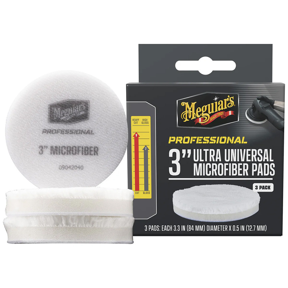 Meguiar's Professional 3" Ultra Universal Microfiber Pads *3-Pack [M3MFP3]