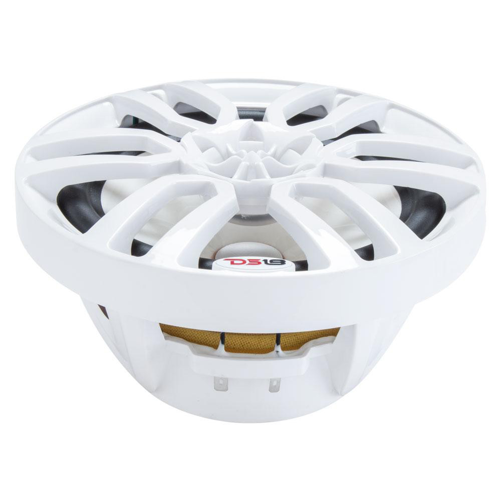 DS18 HYDRO 6.5" 2-Way Marine Speakers w\/RGB LED Lights 300W - White [NXL-6]