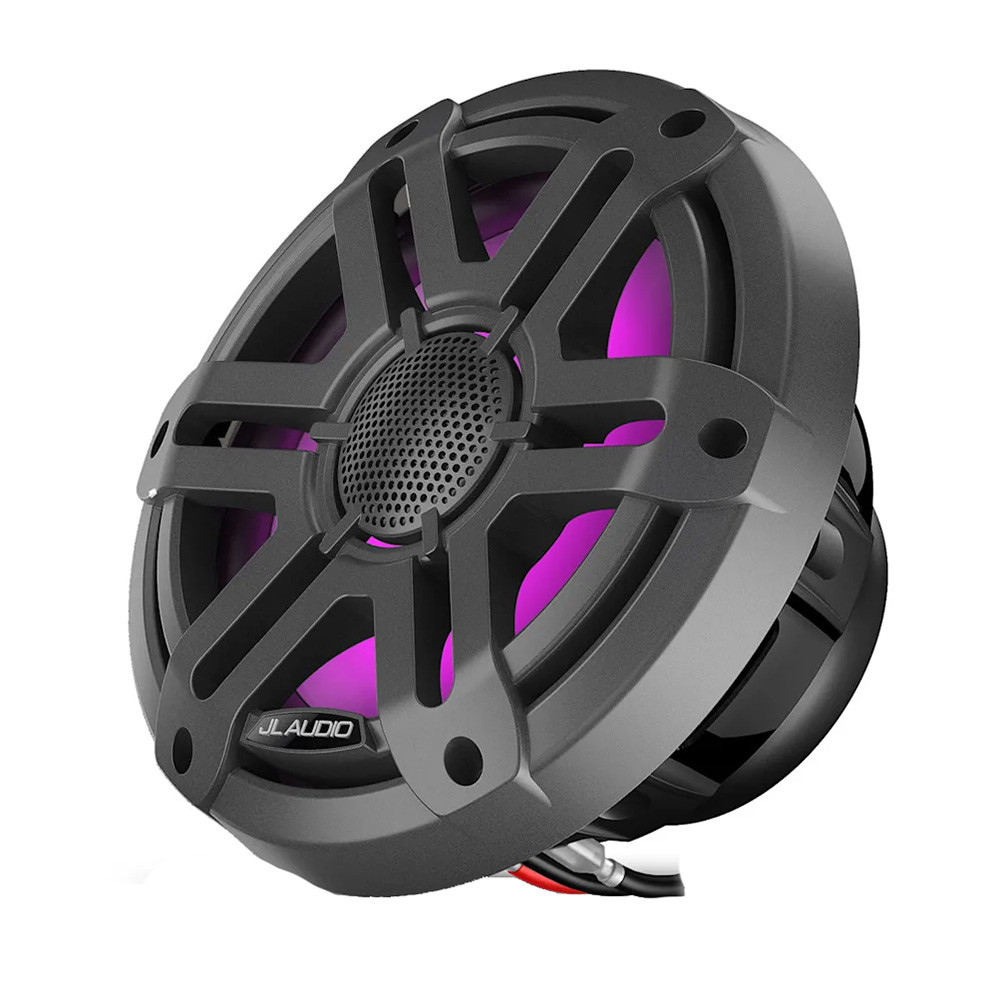 JL Audio M200 Marine Speakers 7.7" w\/LED  Grey Sport Grille [010-04757-01]