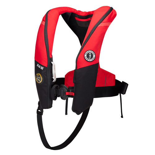 Mustang Atlas 190 DLX Open Ocean Inflatable PFD - Red\/Black [MD3195E1-123-0]