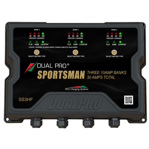 Dual Pro Sportsman Series HF Battery Charter - 30 Amp - 3 Bank [SS3HF]
