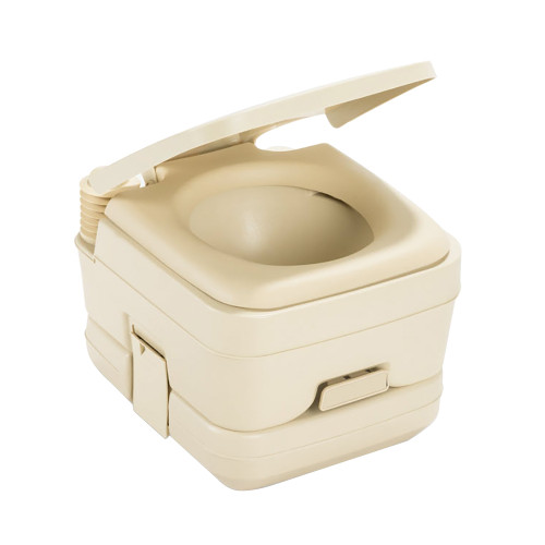 Dometic 964 Portable Toilet w\/Mounting Brackets - 2.5 Gallon - Parchment  [311096402]