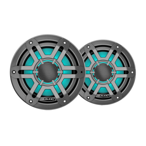 JL Audio M200 Marine Speakers 6.5" LED w\/Grey Sport Grille [010-04753-03]