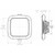 Lumitec Square Mirage Down Light - Spectrum RGBW Dimming - Polished Bezel [116117]