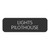 Blue Sea Large Format Label - "Lights Pilothouse" [8063-0492]