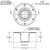 TACO Table Support - Flush Mount - Fits 2-3\/8" Pedestals [Z10-4085BLY60MM]