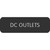 Blue Sea Large Format Label - "DC Outlets" [8063-0120]