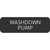 Blue Sea Large Format Label - "Washdown Pump" [8063-0513]