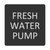 Blue Sea 6520-0200 Square Format Fresh Water Pump Label [6520-0200]