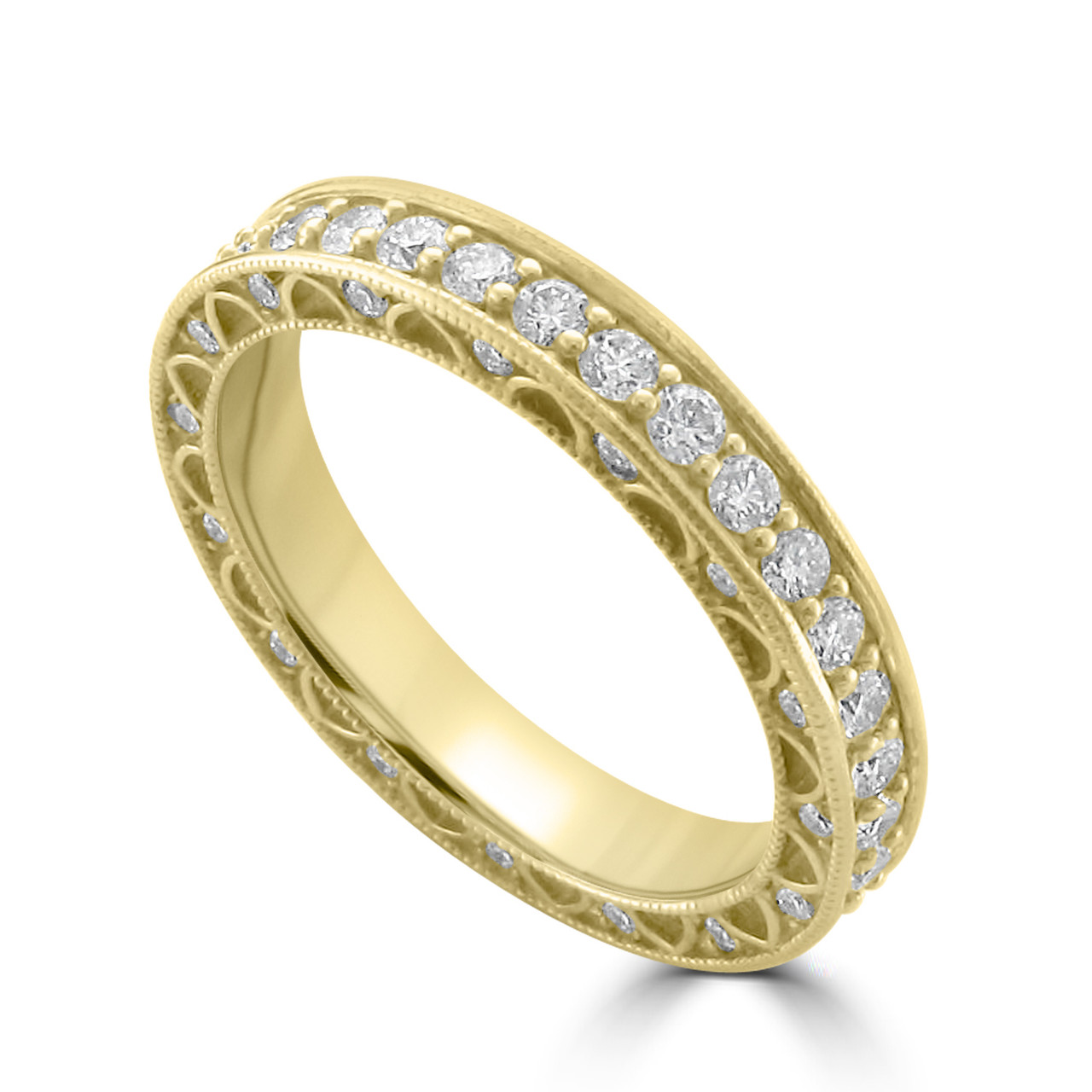 Art Deco Diamond Wedding Band Wedding Bands Co