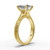 princess diamond engagement ring top down view