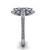 marquise diamond engagement ring side profile 14k white gold and platinum band
