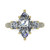 marquise diamond engagement ring top down view