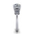round diamond engagement ring side profile 14k white gold and platinum band
