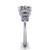 oval diamond engagement ring side profile 14k white gold and platinum band