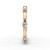 Madeline - Women's 14k Gold Wedding Band with Prong-Set Diamonds