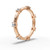 Madeline - Women's 14k Gold Wedding Band with Prong-Set Diamonds