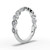 diamond wedding ring top down view