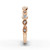 diamond wedding ring side profile 14k gold band