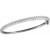14K Gold 2 1/6 CTW Lab-Grown Diamond 7" Bangle Bracelet