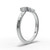 Ramona - Women's 14k Gold Tiara-shaped Diamond Wedding Ring