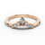 Ramona - Women's 14k Gold Tiara-shaped Diamond Wedding Ring