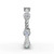 Micaela - Women's 14k Gold Twisted Band with Bezel-Set Diamonds