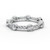 Micaela - Women's 14k Gold Twisted Band with Bezel-Set Diamonds