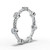 Micaela - Women's 14k Gold Twisted Band with Bezel-Set Diamonds