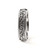 Elegant 14K white gold men's wedding ring with vintage-inspired scrollwork and engraved accents