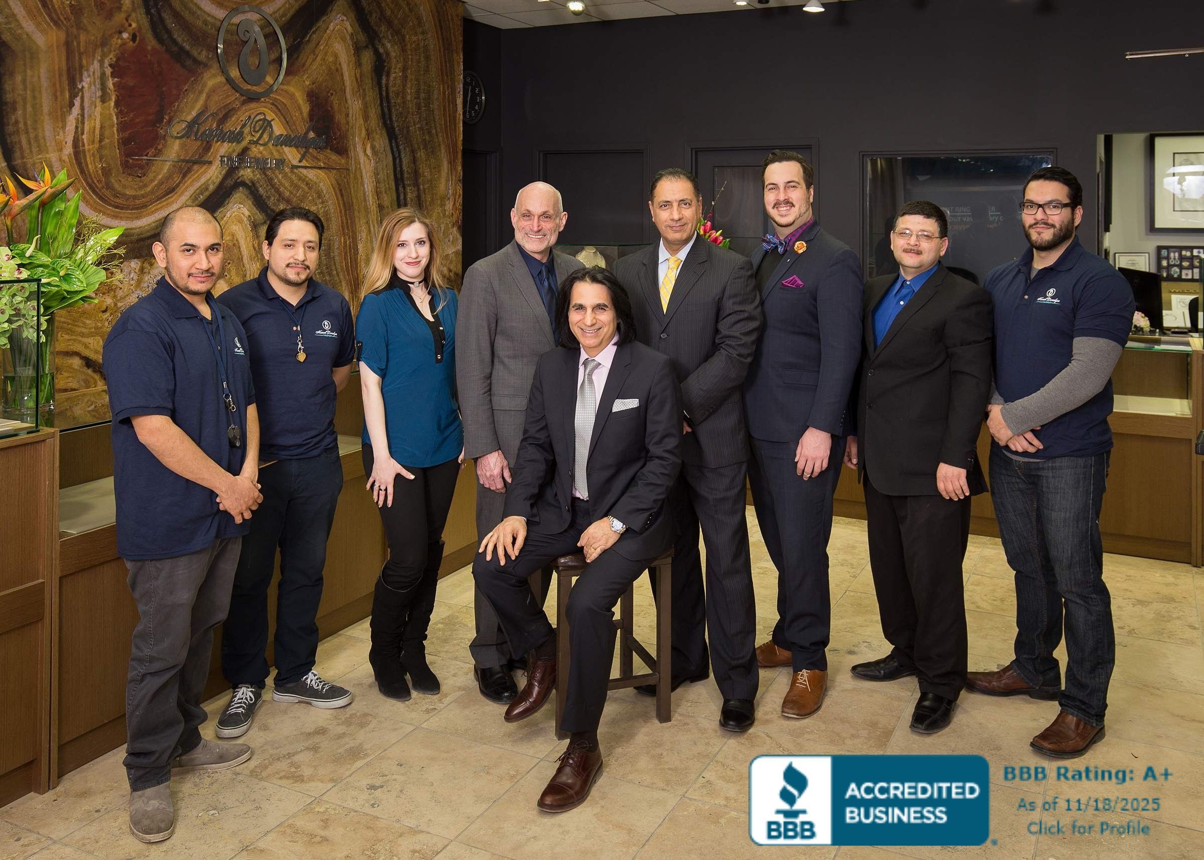 Chicago jeweler custom ring team