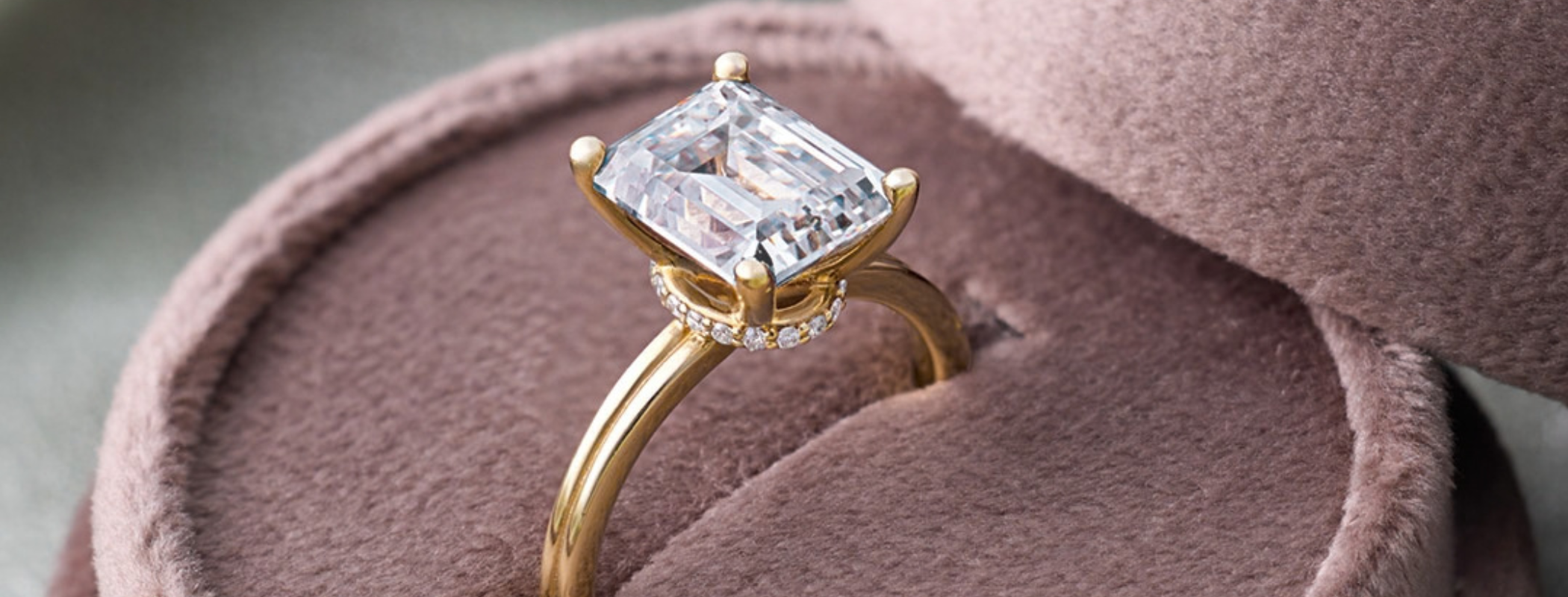 A Wedding Bands & Co. couple with their custom rings