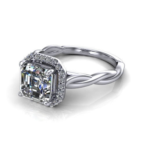 Hawla Rings Twisted Halo Ring | Alora | Wedding Bands & Co
